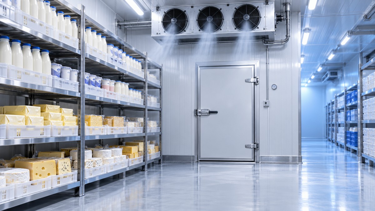 Choisir une température de chambre froide pour le stockage des produits laitiers