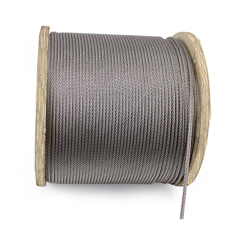 Câble en acier inoxydable 7x7 0.5-6mm utilisé pour corde à linge et clôture