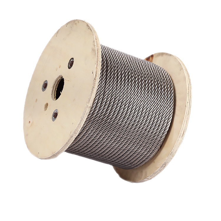 Câble en acier inoxydable 7x7 0.5-6mm utilisé pour corde à linge et clôture