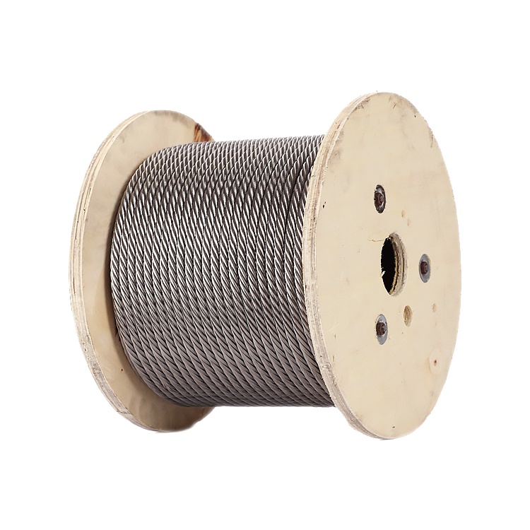 Câble en acier inoxydable 1x19 0.4-5.0mm utilisé pour l'entraînement de traction