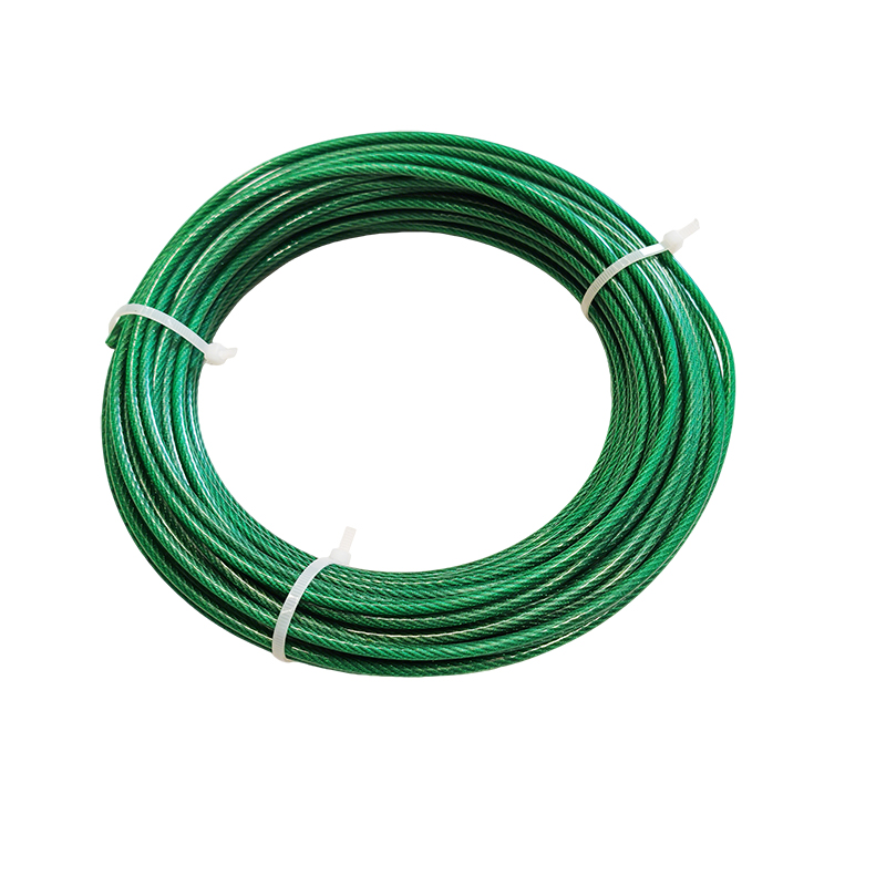 Câble en acier galvanisé revêtu de PVC 1-12mm Couleurs personnalisées