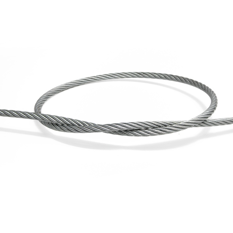 Câble en acier galvanisé à âme en acier 7x7 1.2-5.0mm utilisé pour le cerclage et les clôtures