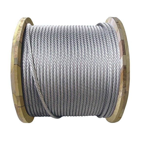 Câble en acier galvanisé 6x36WS 8-20 mm utilisé pour les grues à tour