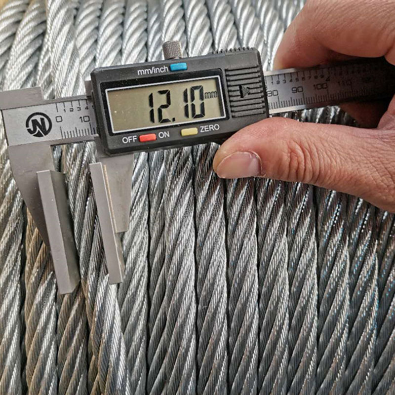 Câble en acier galvanisé 6x19+FC 3-16mm à âme en fibre pour levage