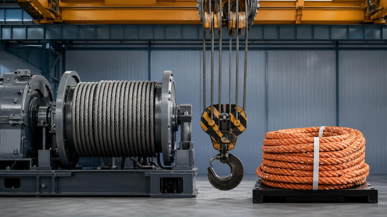 Câble métallique vs corde synthétique : ce qui compte pour le levage lourd