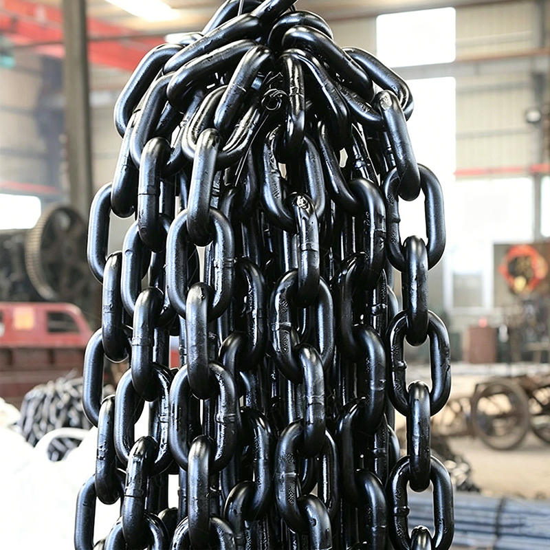 NACM90 EN818-2 G80 noir chaîne de levage robuste 6mm 8mm 10mm en acier allié