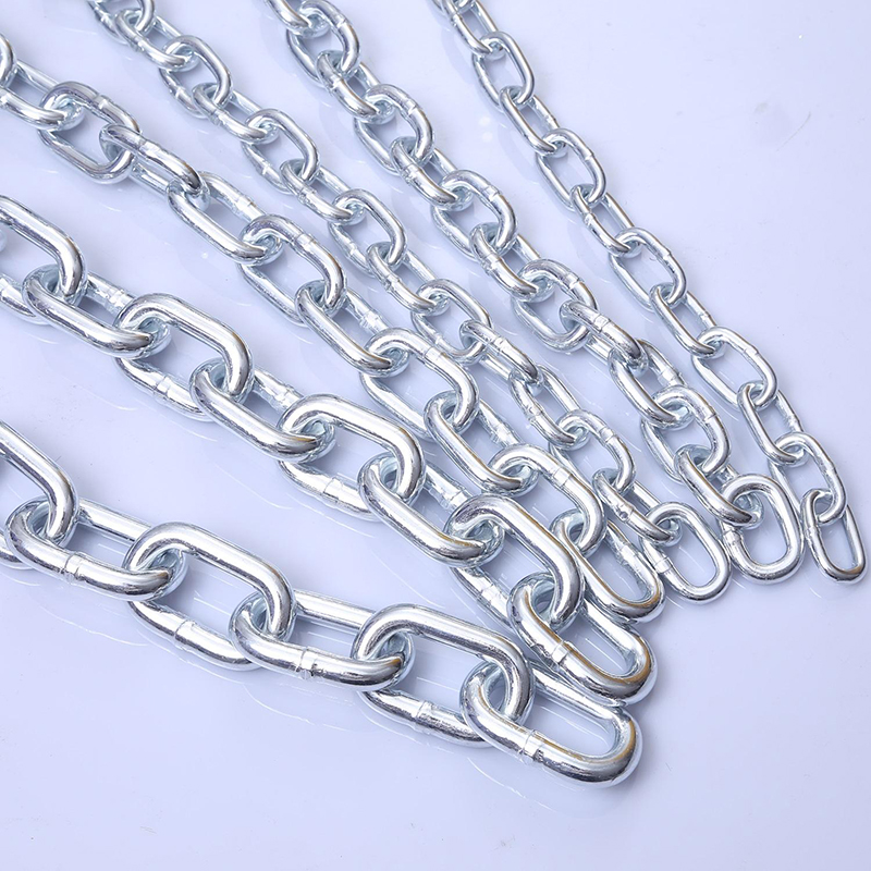 Chaîne à maillons galvanisée ASTM A413-80 Standard G30 Proof Coil Chain en acier au carbone Q235