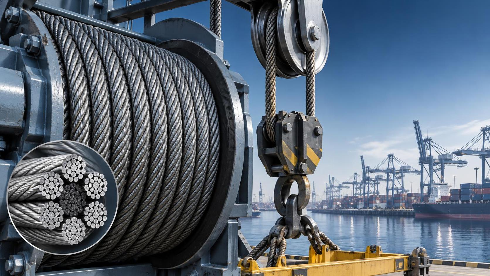 Quand le câble métallique 6x19 IWRC convient aux opérations de levage abrasives