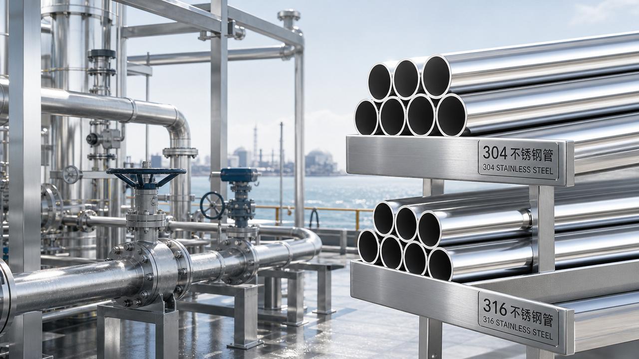 Stainless Steel Pipe: 304 vs 316 in Use