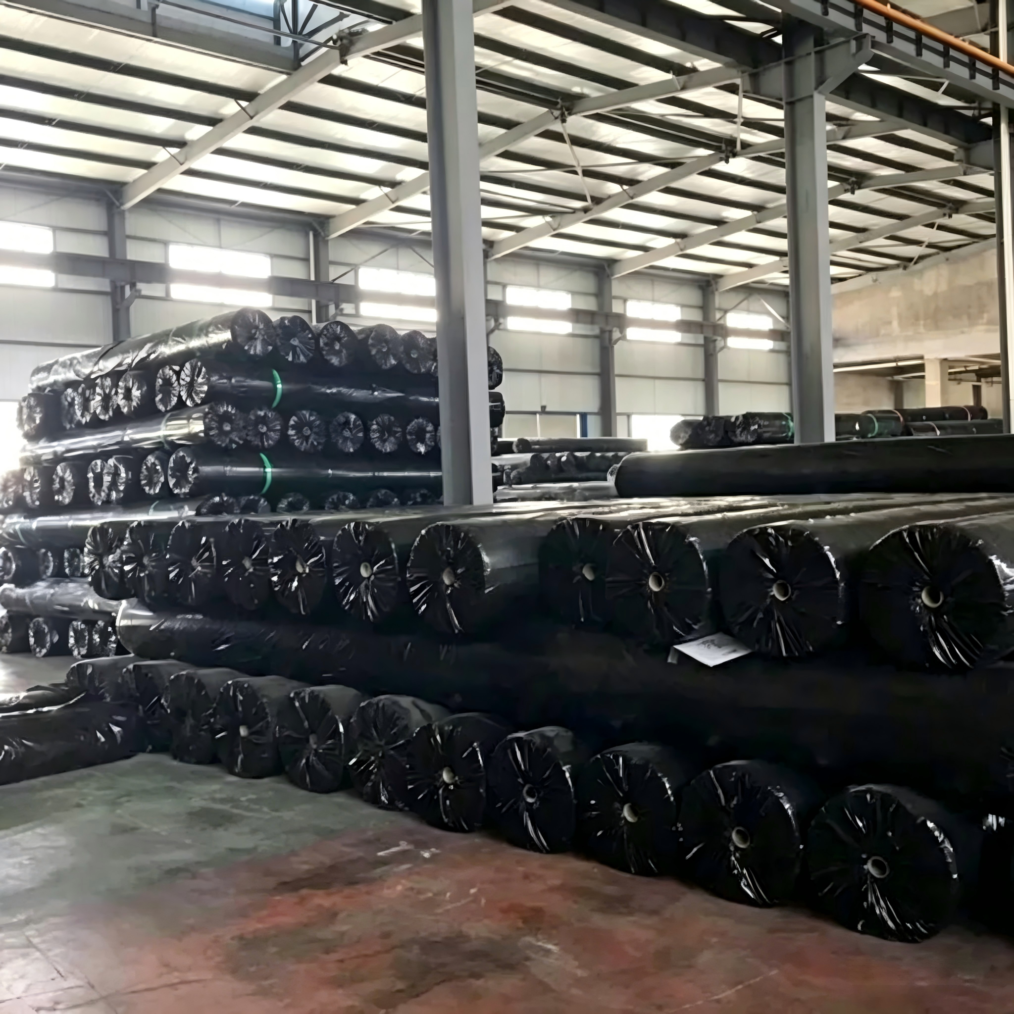 Bâche d'étanchéité de barrage membrane d'étanchéité pour étang à poissons hdpe PVC géomembrane 1.5mm d'épaisseur