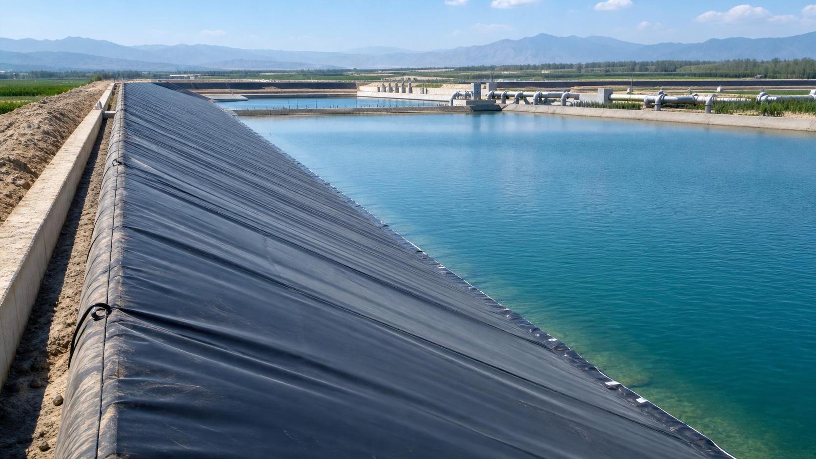 Bassins en géomembrane pour le stockage de l'eau: considérations de conception et bases de sélection du revêtement