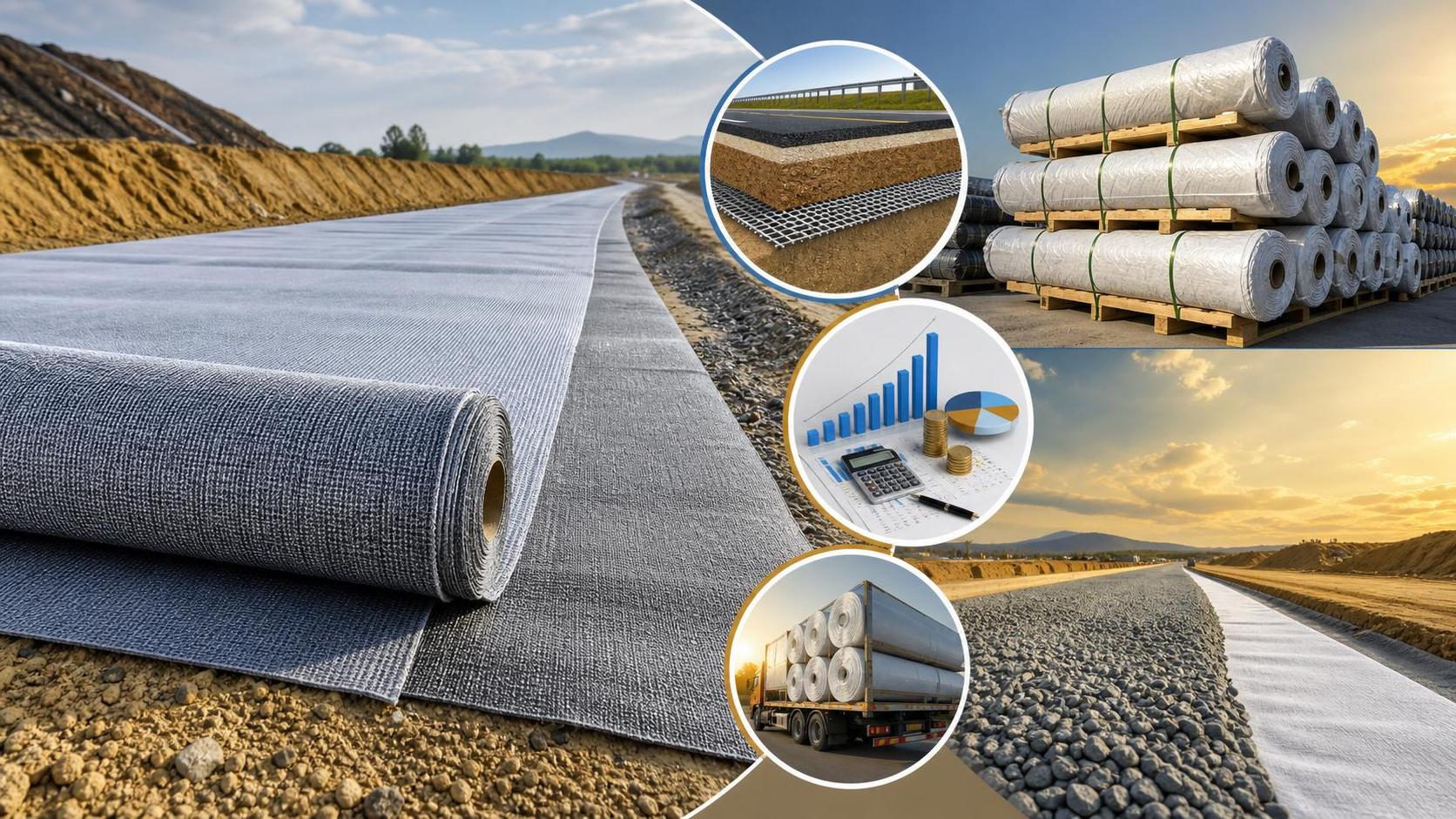 Facteurs de coût des géotextiles tissés qui comptent dans les grands projets civils