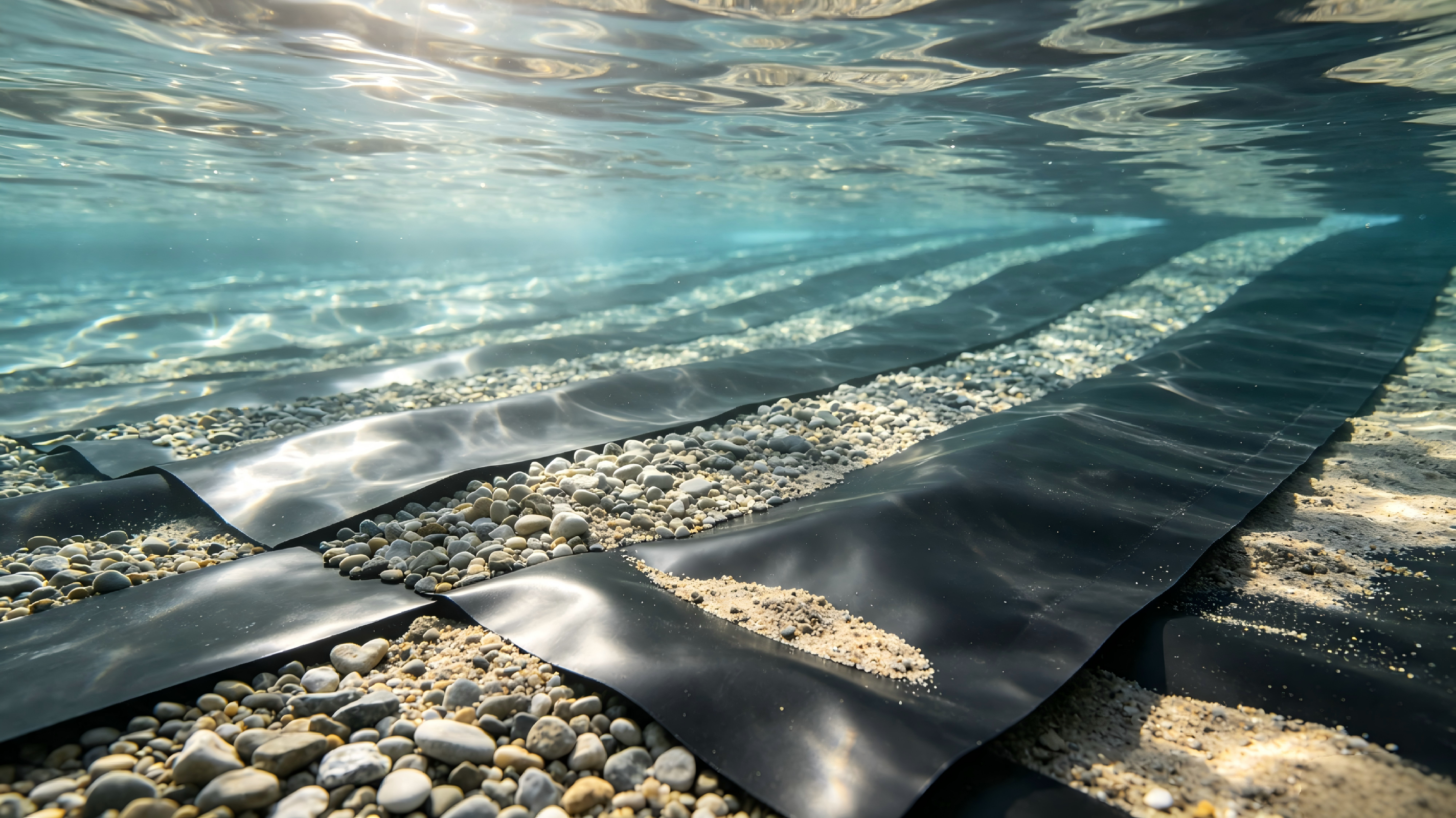 Géomembrane en HDPE pour lac artificiel