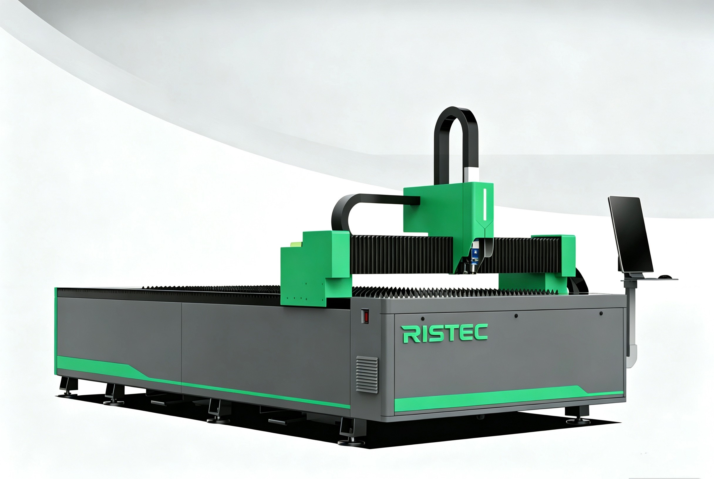 Machine de découpe laser à fibre pour tôles métalliques