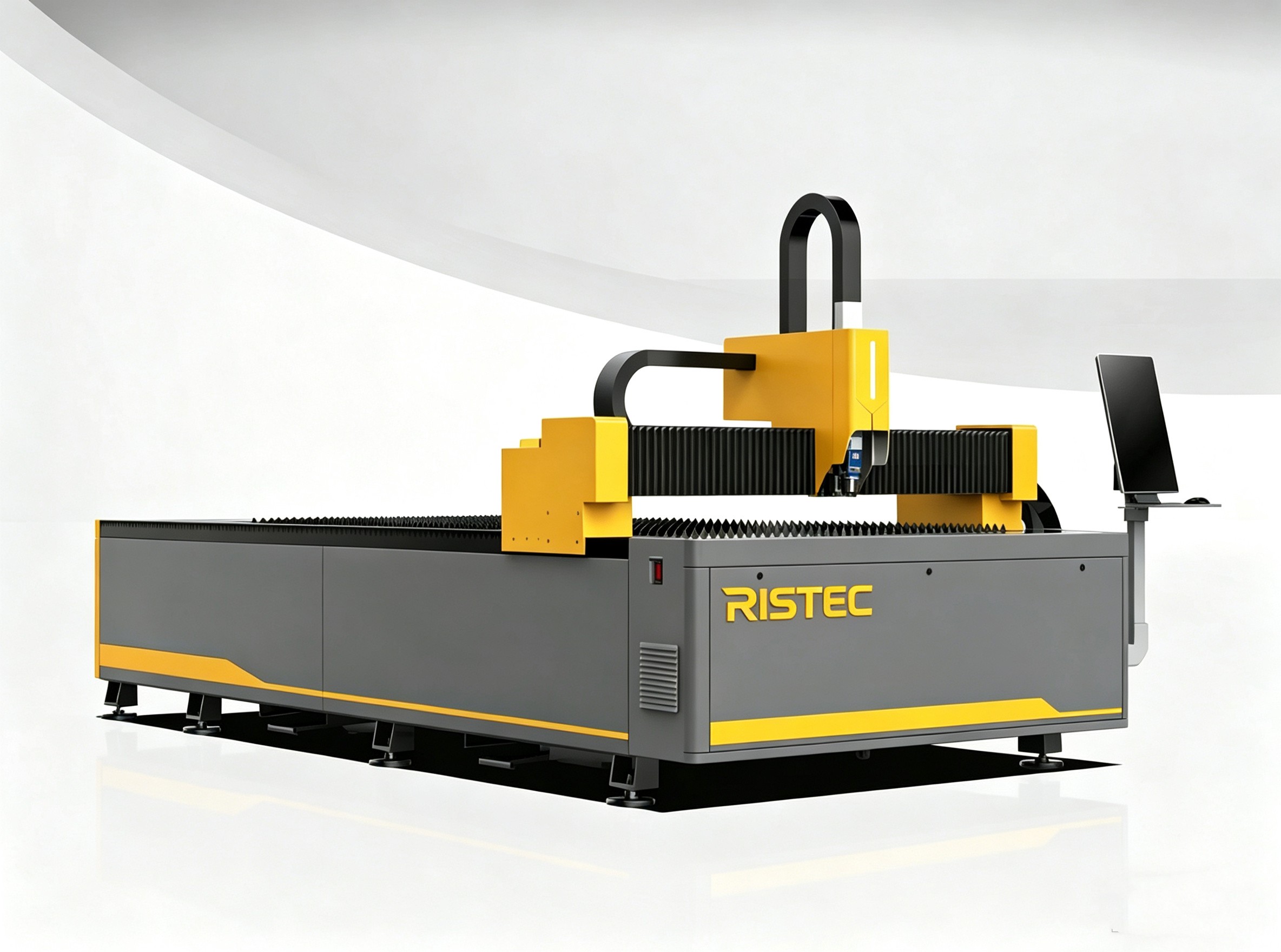 Machine de découpe laser à fibre pour tôles métalliques