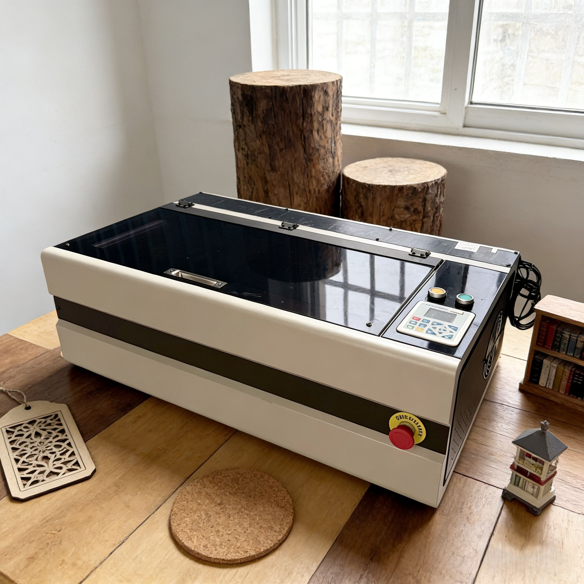 Mini-laser CO2 de bureau pour loisirs créatifs