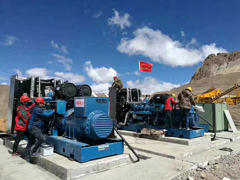 LES GÉNÉRATEURS WEICHAI FONCTIONNENT SUR LE PLATEAU À UNE ALTITUDE DE 5,300 METERS