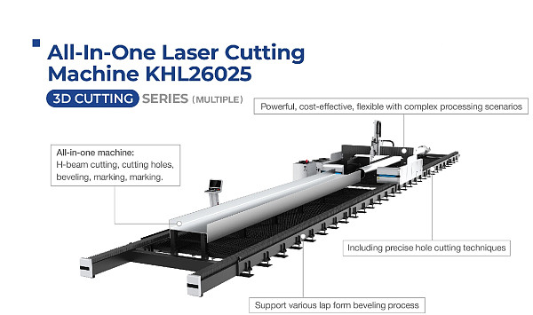 ماكينة قطع بالليزر الليفي CNC للعارضة H