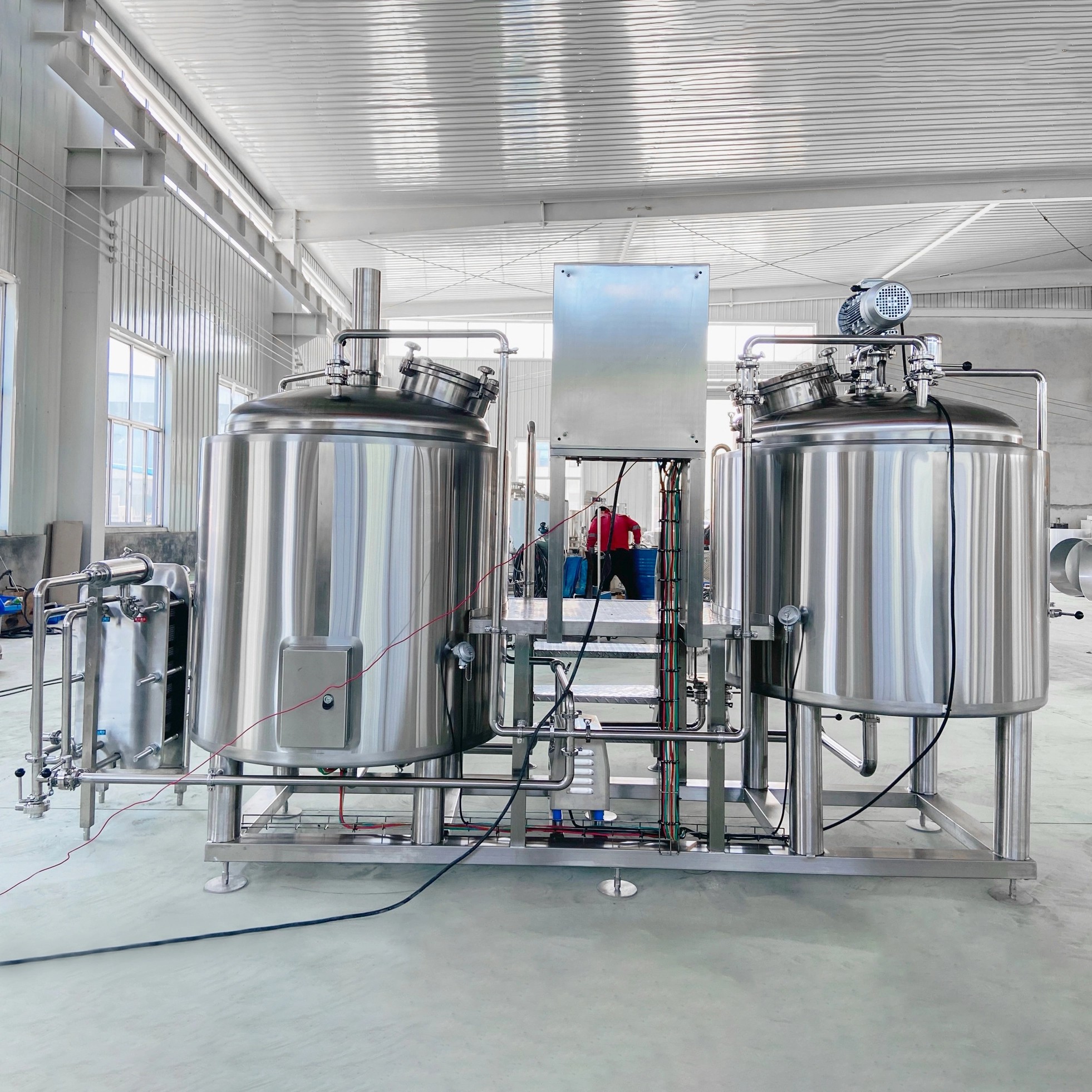 500L 2 Vessel Brewhouse Beer Brewing Equipment System Manufacturer