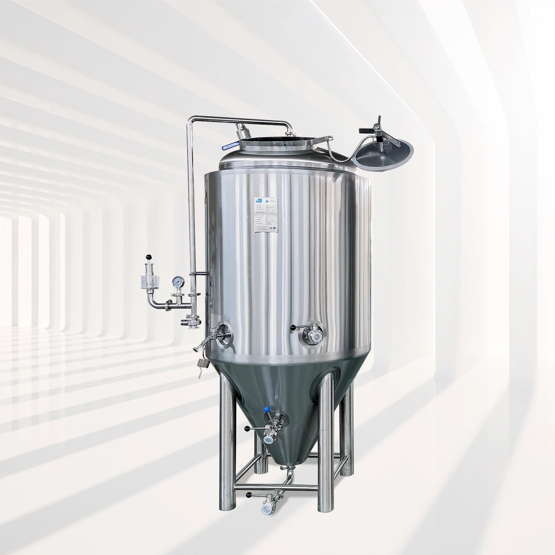 500L Fermentation Tank Customized Top Shadowless Manway