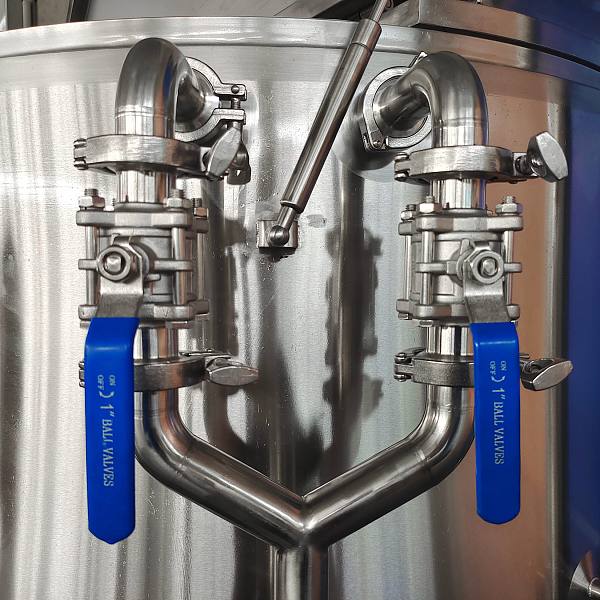 Hot&Tap water mixing inlet