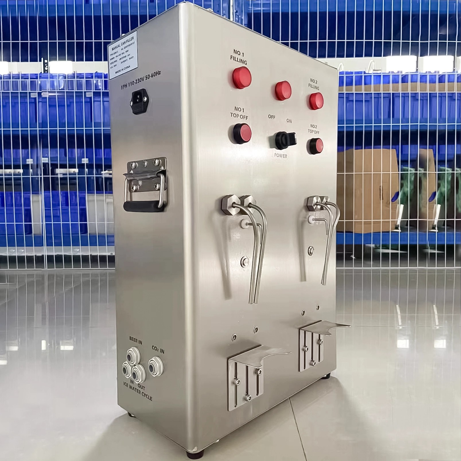 Double Heads Semi-Auto Can Filler