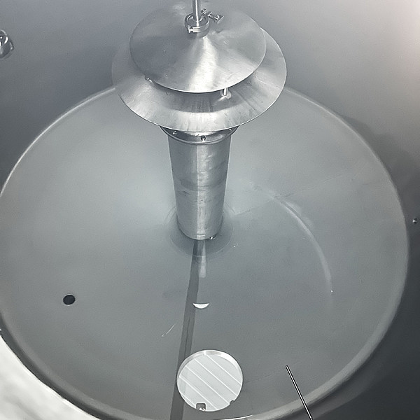 Build-in steam heating colume for Kettle tank