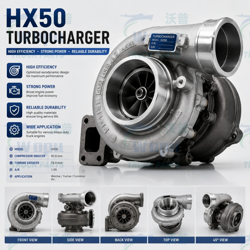 Ensemble de turbocompresseur HX50 pour moteurs diesel lourds