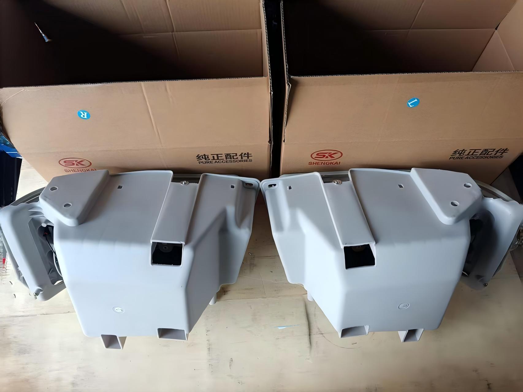 Ensemble de phare avant gauche Headlight 371 coque grise L WG9719720001 pour camion SINOTRUK HOWO