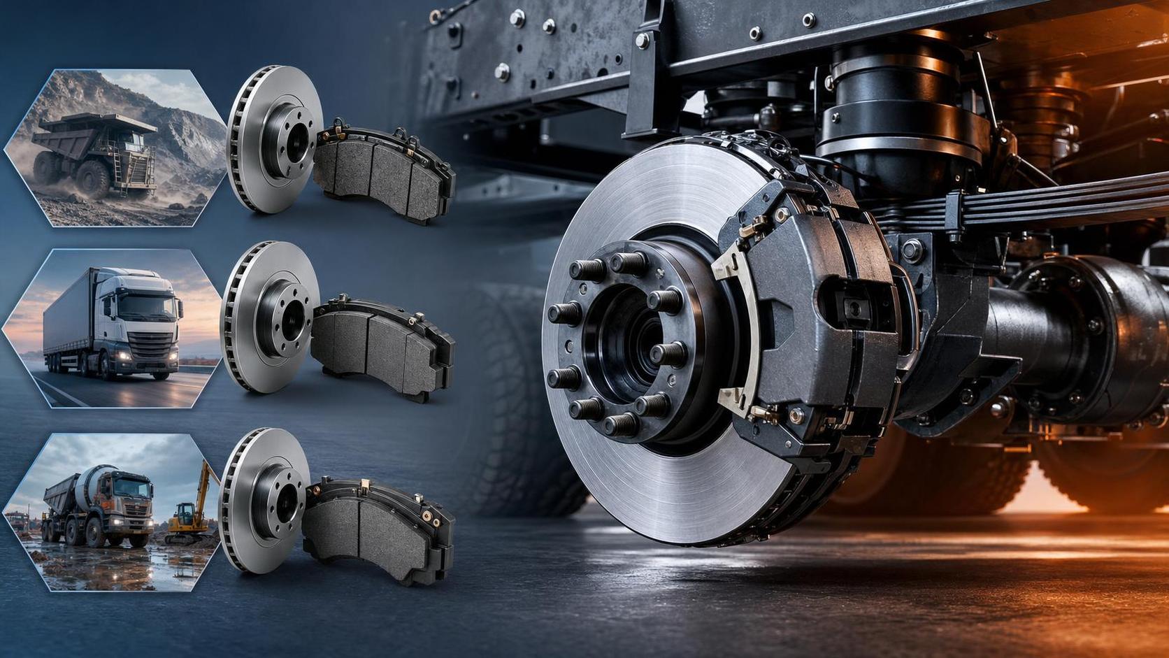 Guide des types de plaquettes de frein pour camions lourds pour les mines, le transport et les engins de chantier