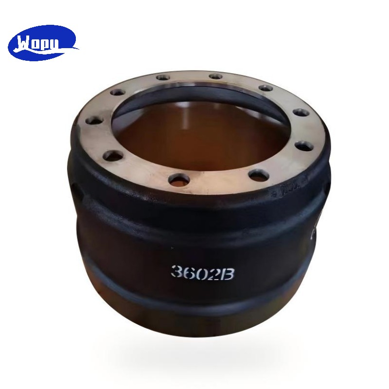 Tambour de frein 3602B pour pièces de remplacement du système de freinage des poids lourds et semi-remorques