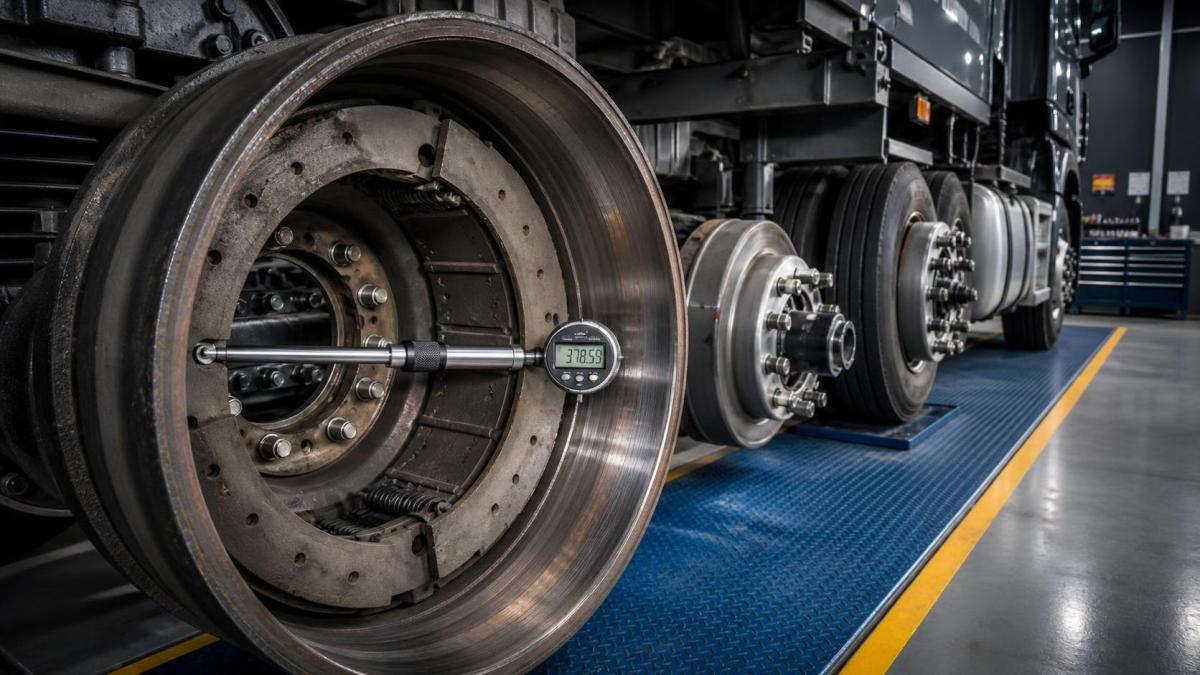 Usure des tambours de frein pour poids lourds : limites d’inspection et signes d’alerte de remplacement