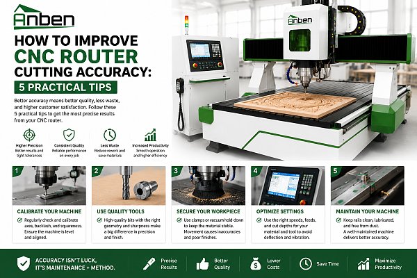 How to Improve CNC Router Cutting Accuracy: 5 Practical Tips