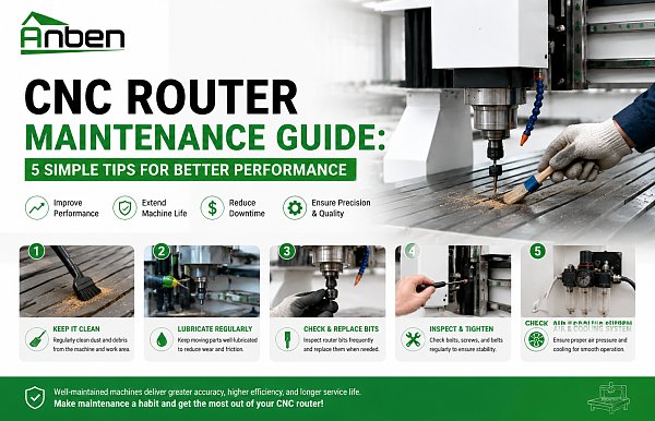 CNC Router Maintenance Guide: 5 Simple Tips for Better Performance