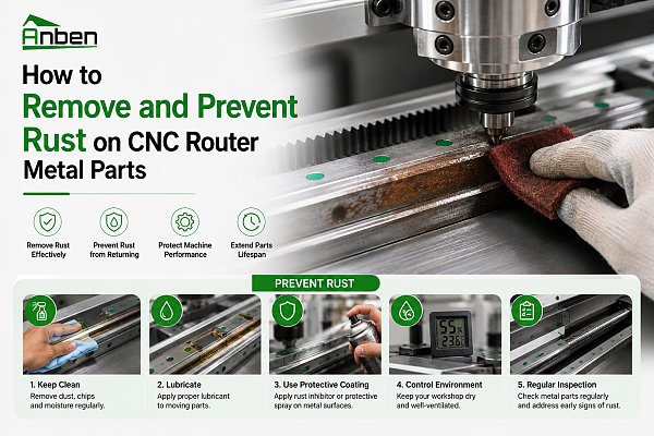 How to Remove and Prevent Rust on CNC Router Metal Parts