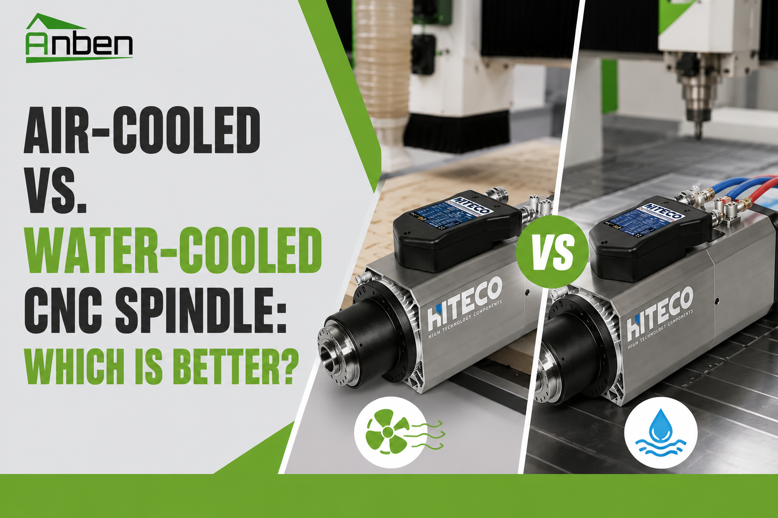 Air-Cooled vs. Water-Cooled CNC Spindle: Which Is Better? Air-Cooled vs. Water-Cooled CNC Spindle: Which Is Better?