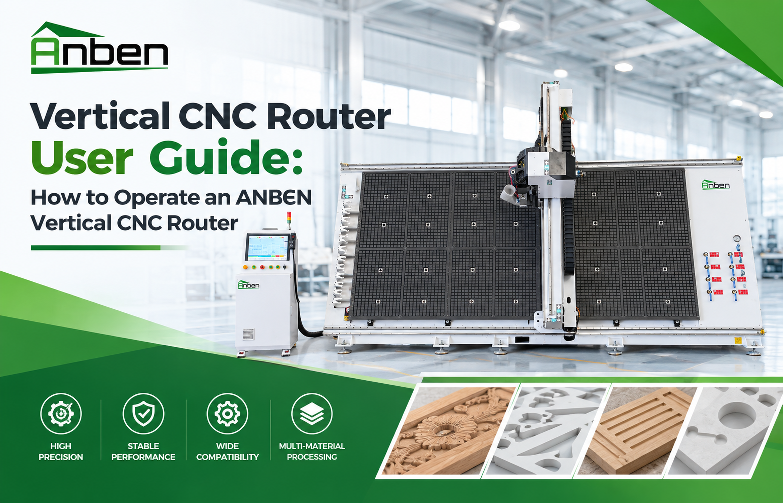 Vertical CNC Router User Guide: How to Operate an ANBEN Vertical CNC Router Vertical CNC Router User Guide: How to Operate an ANBEN Vertical CNC Router