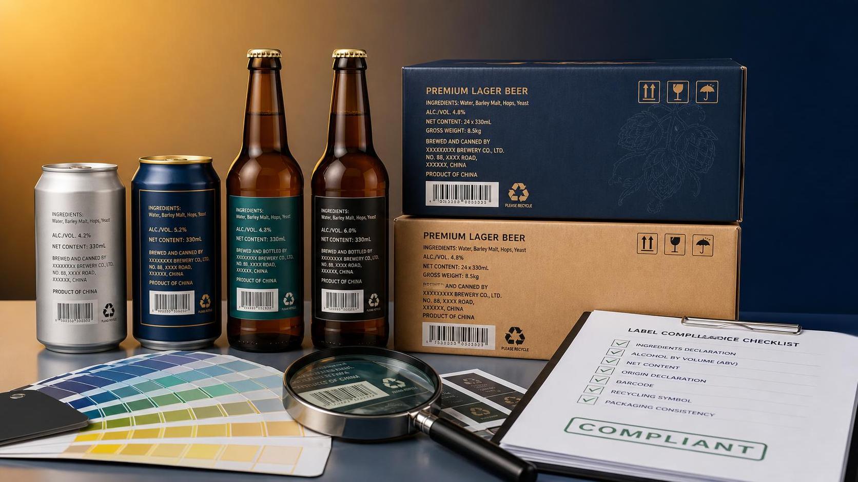 Errores comunes de etiquetado y cumplimiento normativo en la fabricación OEM de cerveza que deben evitarse