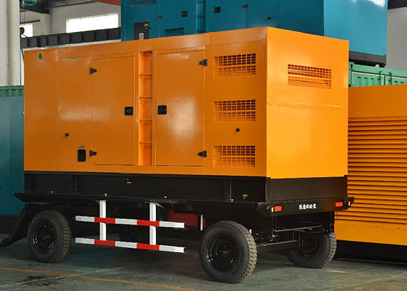 150KW mobile trailer anti sound box unit