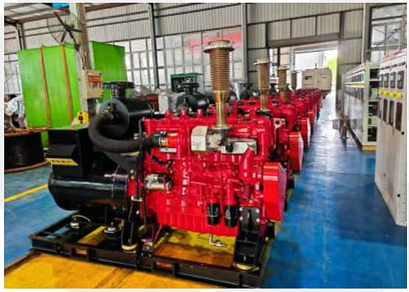 Seven 200KW gas-fired generator sets