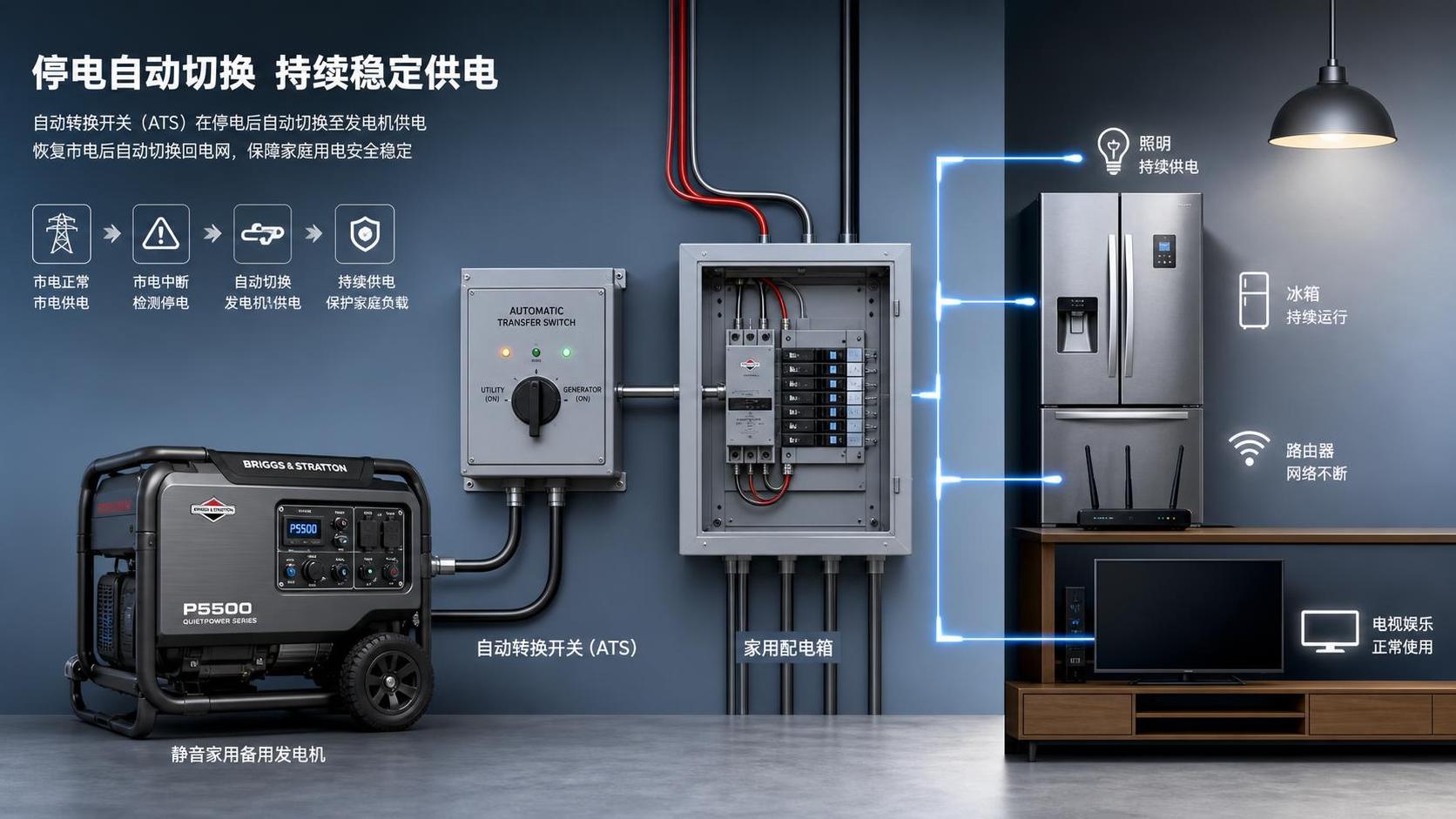 How Does Automatic Transfer Work for a Household Emergency Generator How Does Automatic Transfer Work for a Household Emergency Generator