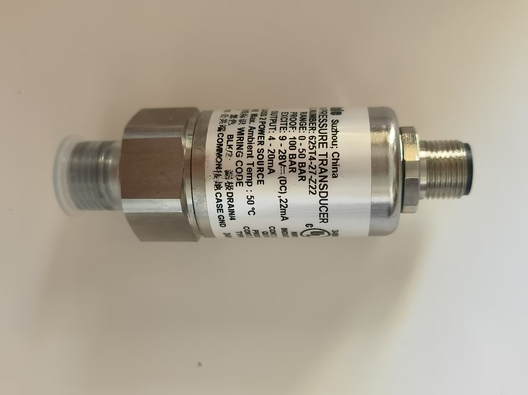 Barksdale Pressure Transmitter BT5-T4-45BG-P9-C Replace 625T4-27-Z23/625H3-27/625T4-27-Z22 450Bar M12 New Original 1-year Warranty Barksdale Pressure Transmitter BT5-T4-45BG-P9-C Replace 625T4-27-Z23/625H3-27/625T4-27-Z22 450Bar M12 New Original 1-year Warranty
