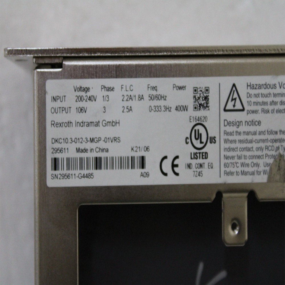 Rexroth DKC10.3-012-3-MGP-01VRS EcoDrive Cs Indramat Servo Drive Controller New Original 1-year Warranty