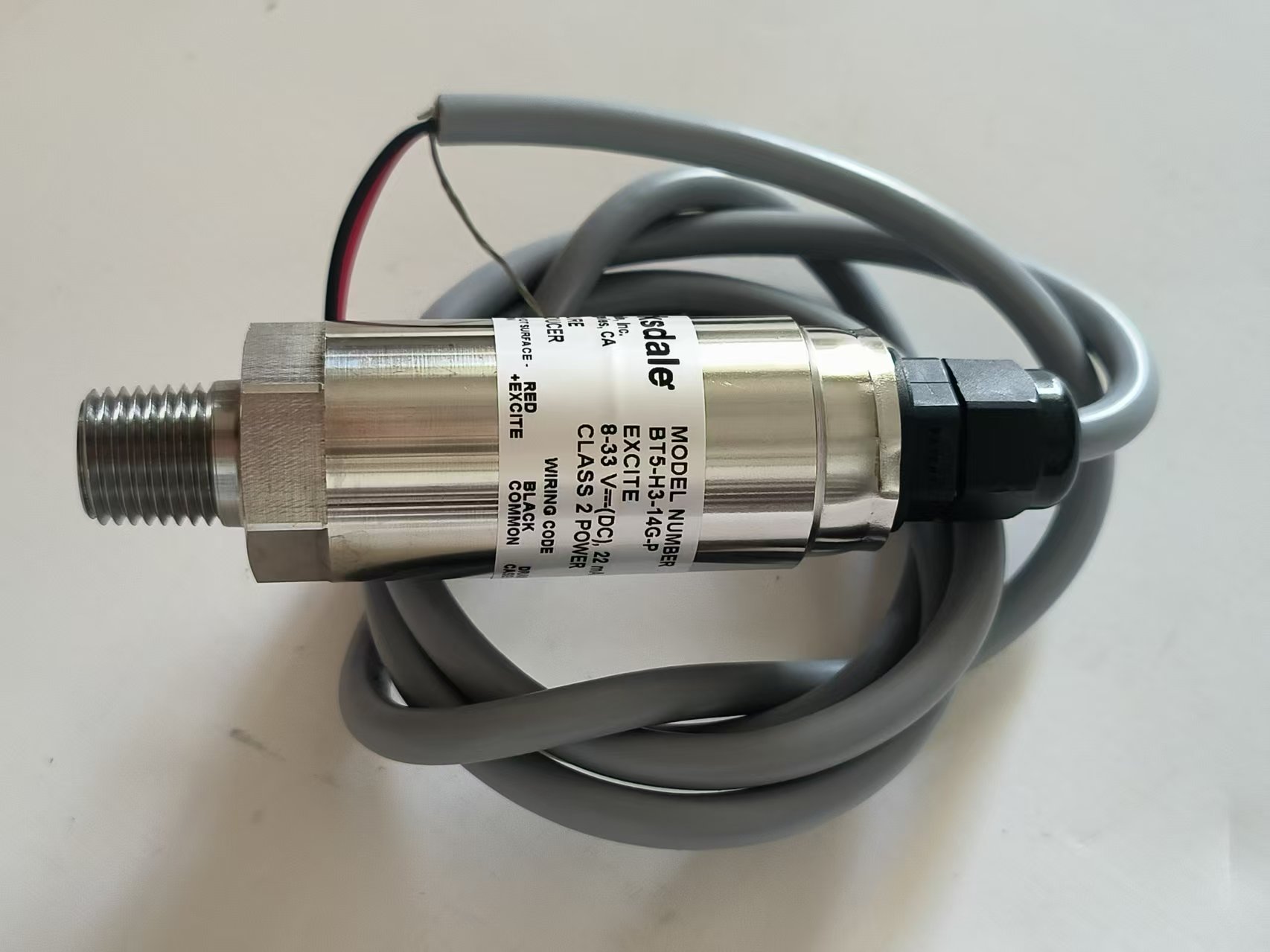 Barksdale 425H3‑14 / BT5‑H3‑14G‑P Pressure Transmitter 0–1400 psi New Original 1-year Warranty Barksdale 425H3‑14 / BT5‑H3‑14G‑P Pressure Transmitter 0–1400 psi New Original 1-year Warranty