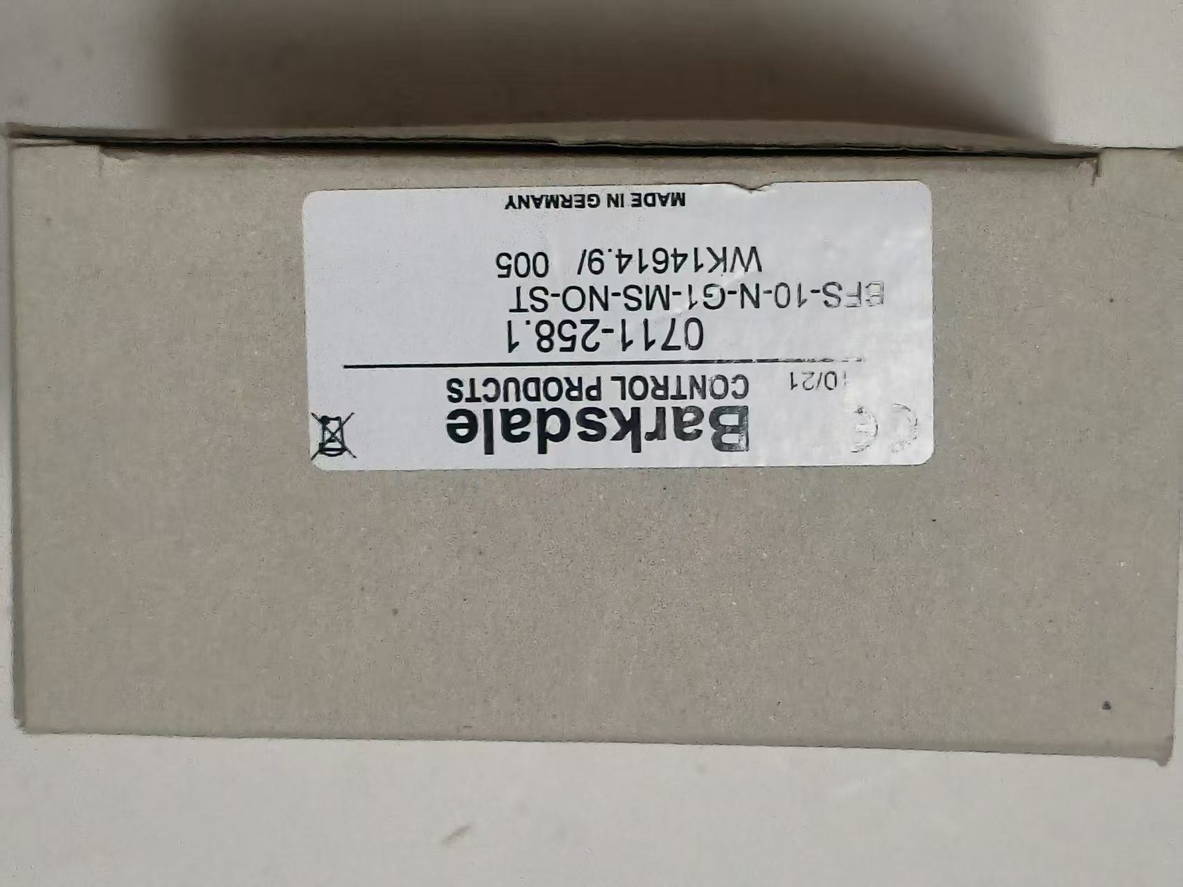 Barksdale 0711-258.1 Pressure Switch Adjustable New Original 1-year Warranty