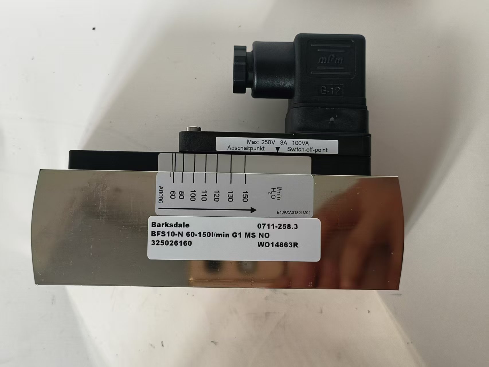 Barksdale 0711-258.3 Pressure Switch Adjustable New Original 1-year Warranty