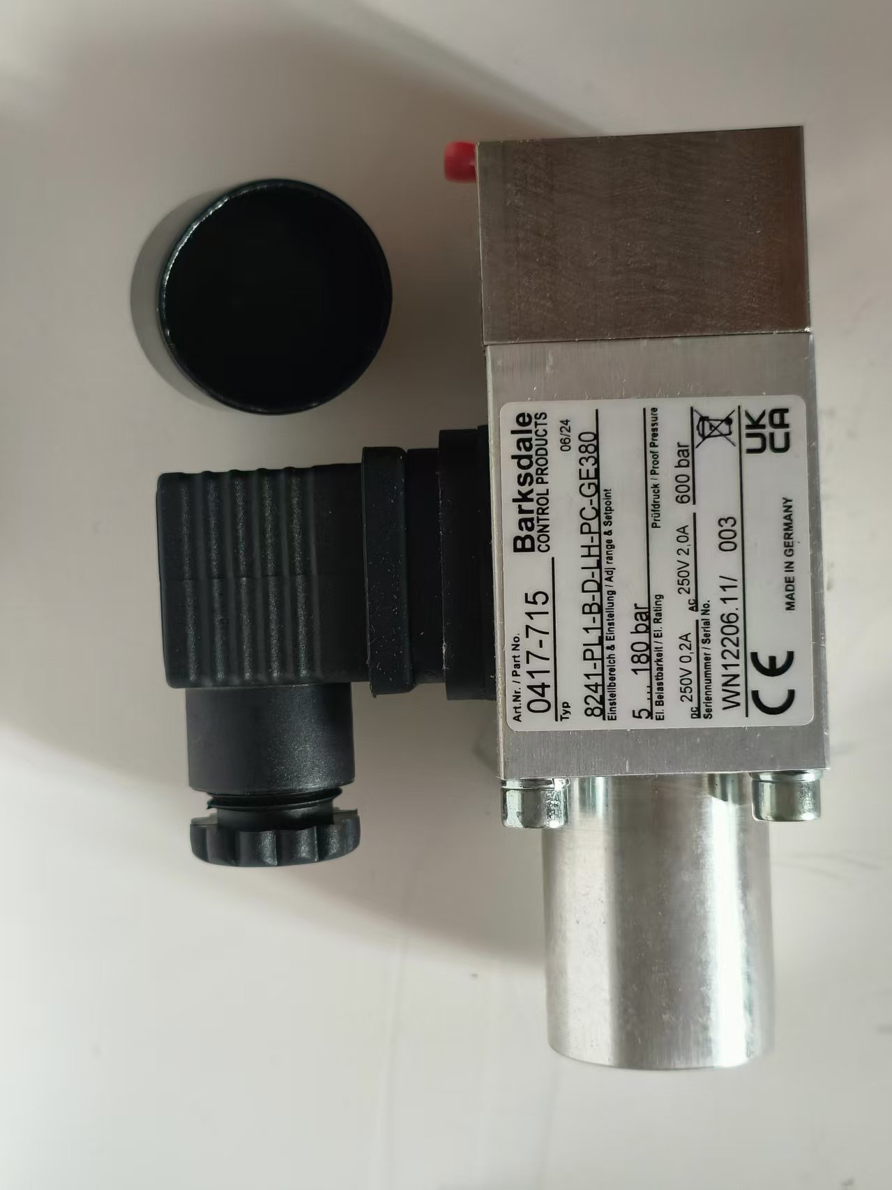 Barksdale 8241-PL1-B-D-LH-PC-GE380 0417-715 Multi-Function Pressure Switch New Original 1-year Warranty Barksdale 8241-PL1-B-D-LH-PC-GE380 0417-715 Multi-Function Pressure Switch New Original 1-year Warranty