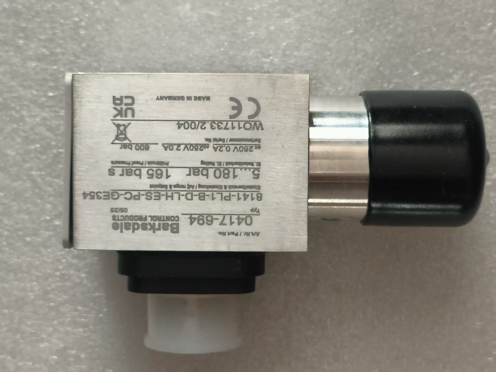 Barksdale 8141-PL1-B-D-LH-ES-PC 0417-694 Combined Differential Pressure Switch New Original 1-year Warranty Barksdale 8141-PL1-B-D-LH-ES-PC 0417-694 Combined Differential Pressure Switch New Original 1-year Warranty