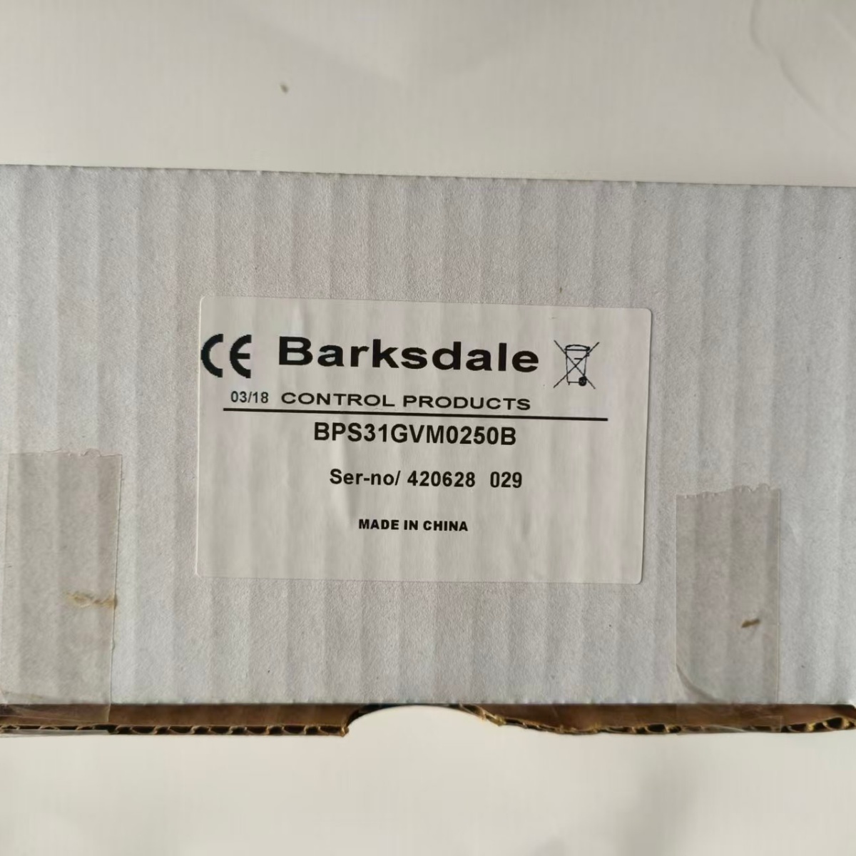 Barksdale BPS31GVM0250B BPS31 High Range Pressure Switch New Original 1-year Warranty