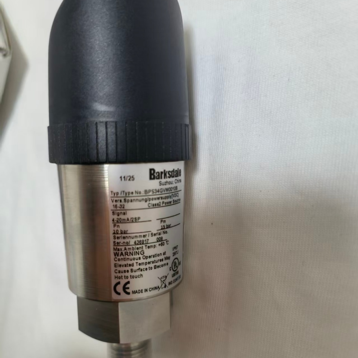 Barksdale BPS34GVM0010B BPS34 Series Mini Mechanical Pressure Switch New Original 1-year Warranty Barksdale BPS34GVM0010B BPS34 Series Mini Mechanical Pressure Switch New Original 1-year Warranty